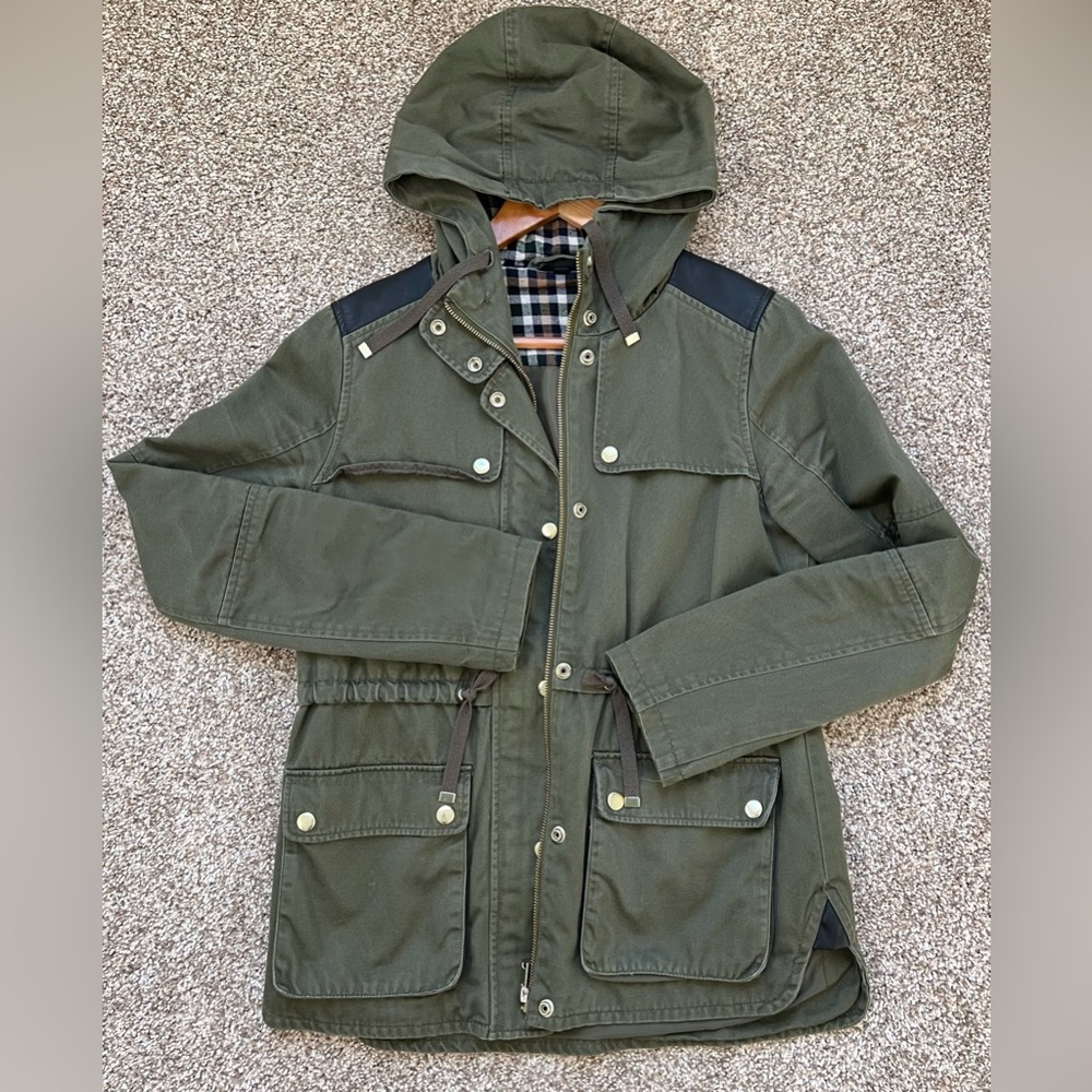 Topshop Utility jacket in green size US 4